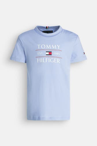 TOMMY HILFIGER T-Shirt taubenblau