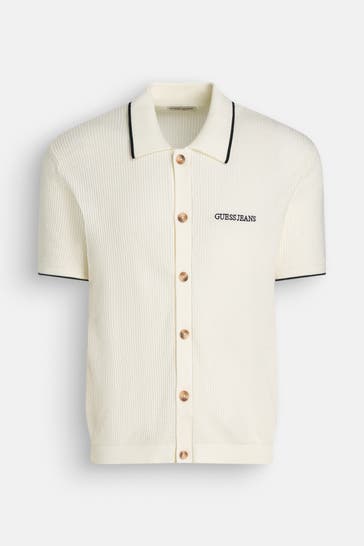 GUESS Polo-Shirt creme