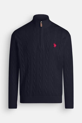 U.S. POLO ASSN. Strick-Troyer schwarzblau