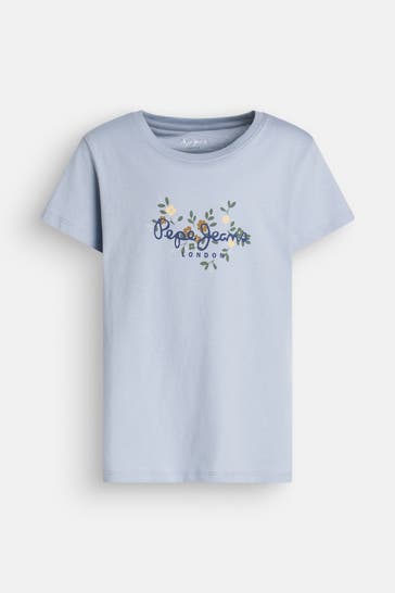 PEPE JEANS T-Shirt 'Andrine' taubenblau