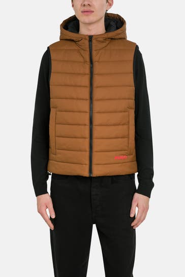 HUGO Steppweste 'Breneto' braun