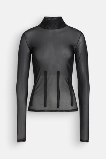 HUGO Longsleeve schwarz