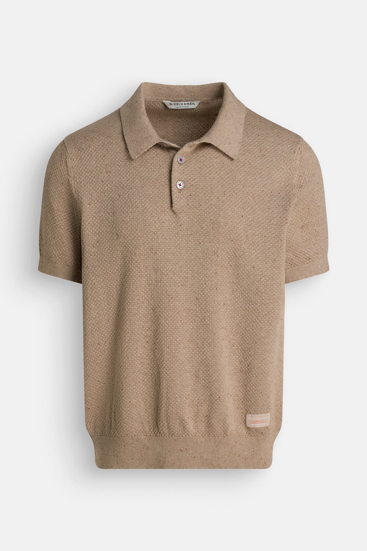 SCOTCH & SODA Strick-Polo beige, Bild 1