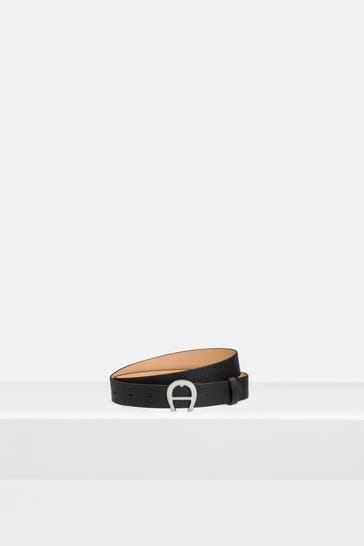 AIGNER Ledergürtel 'Cybill' schwarz
