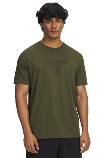 UNDER ARMOUR T-Shirt 'Pjt Rck Brahma' khaki