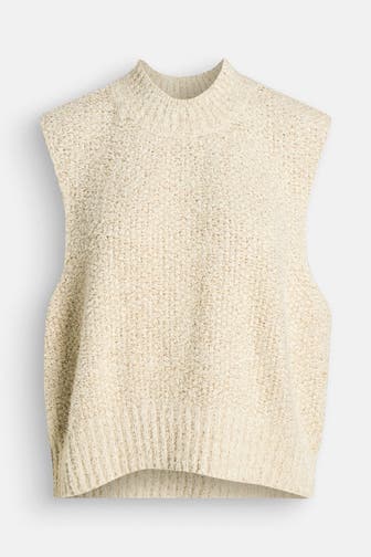 MAISON MARGIELA Leinenmix-Pullunder beige