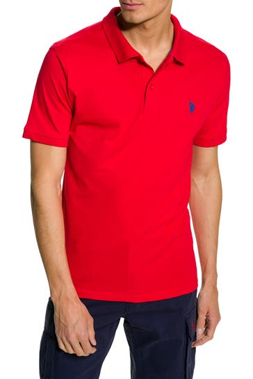 U.S. POLO ASSN. Polo-Shirt 'Fashion' rot