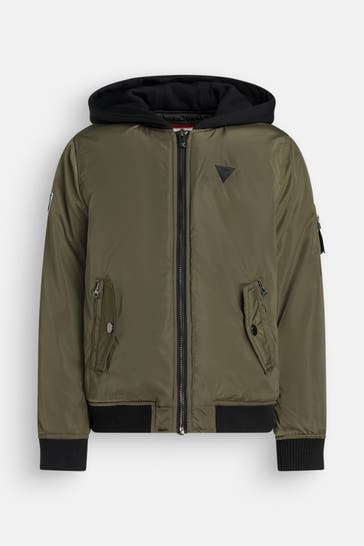 GUESS Übergangsjacke 'Martin' oliv