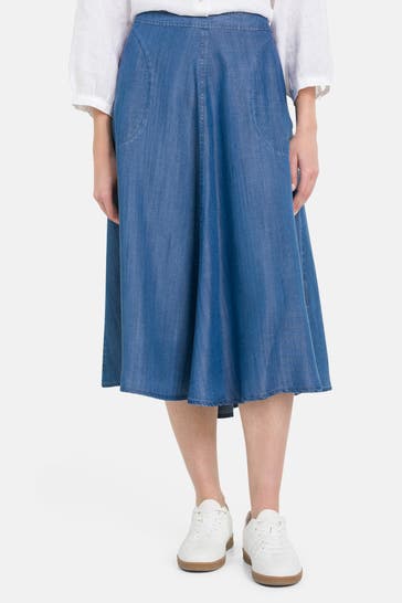 PART TWO Jeansrock 'Pernille' dunkelblau