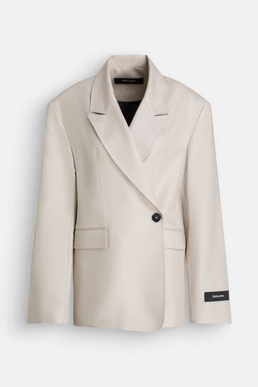 BLACK PALMS Blazer 'Baola' ecru