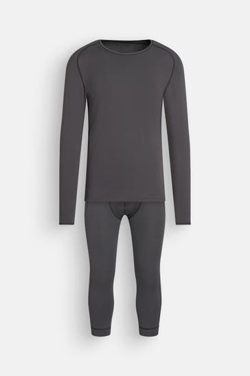 LÖFFLER Set: Baselayer und Funktionstights grau