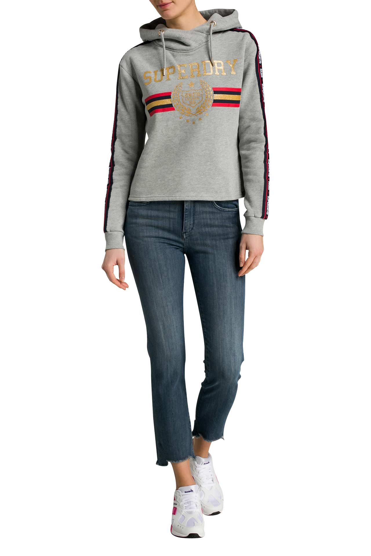 SUPERDRY Hoodie 'Gia' hellgrau, Bild 1