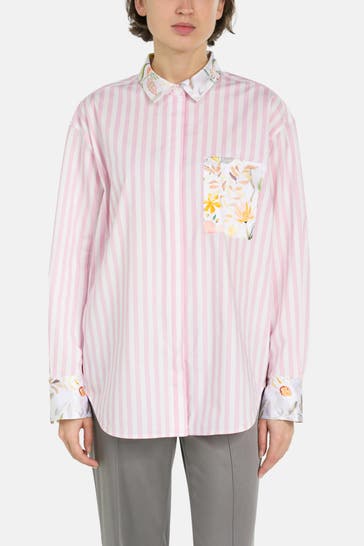 HERZENSANGELEGENHEIT Seidenmix-Bluse gemustert