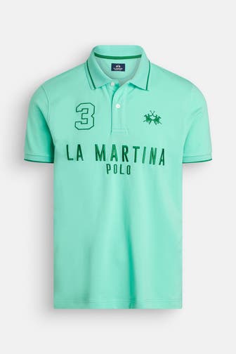 LA MARTINA Polo-Shirt türkis