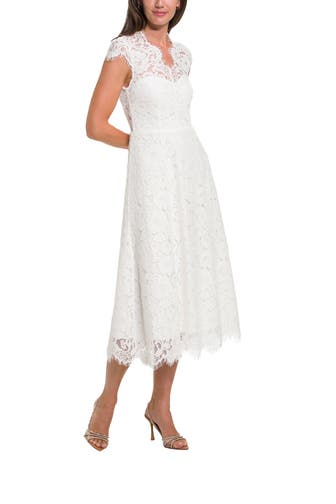 IVY OAK Spitzenkleid weiß