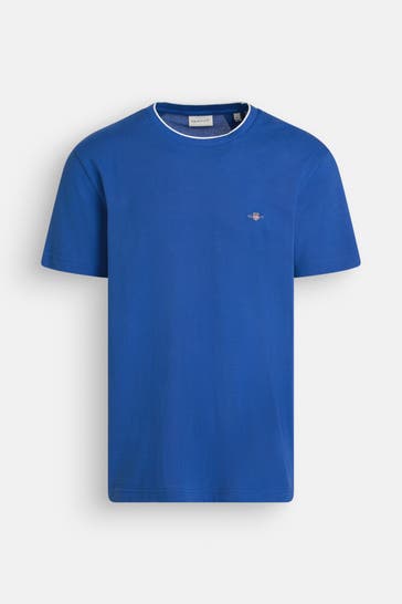 GANT T-Shirt azurblau