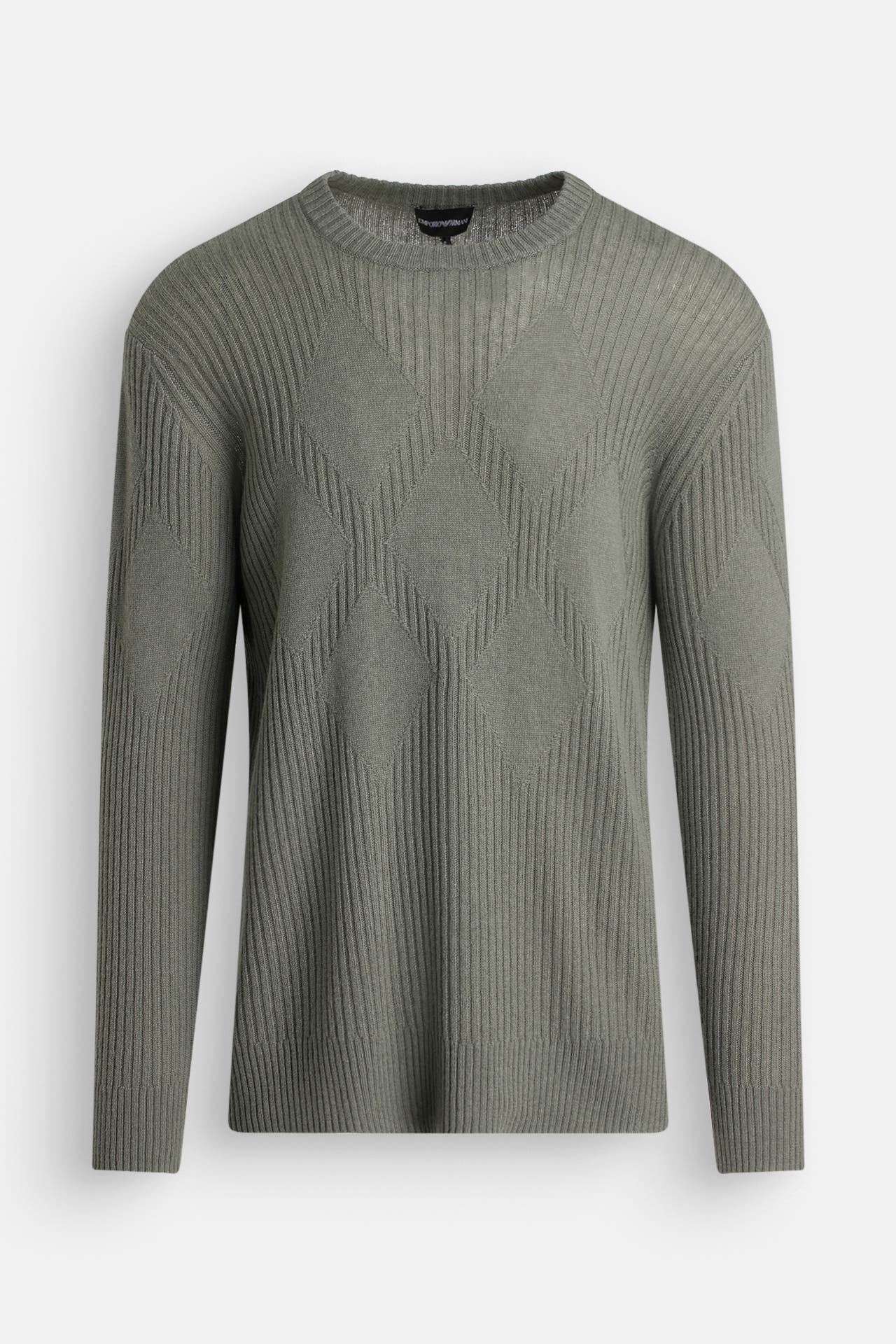 EMPORIO ARMANI Cashmeremix-Strickpullover graugrün, Bild 1