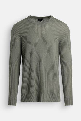 EMPORIO ARMANI Cashmeremix-Strickpullover graugrün