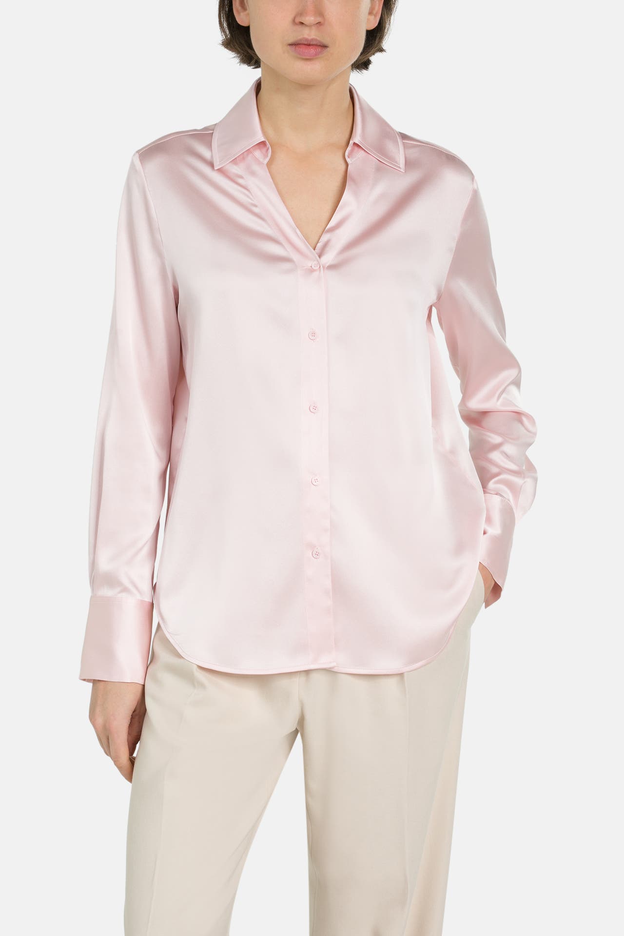HERZENSANGELEGENHEIT Seidenmix-Bluse rosa, Bild 1