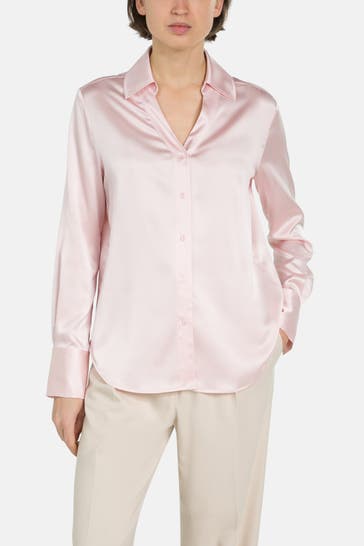 HERZENSANGELEGENHEIT Seidenmix-Bluse rosa