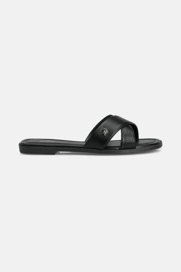 U.S. POLO ASSN. Slides schwarz