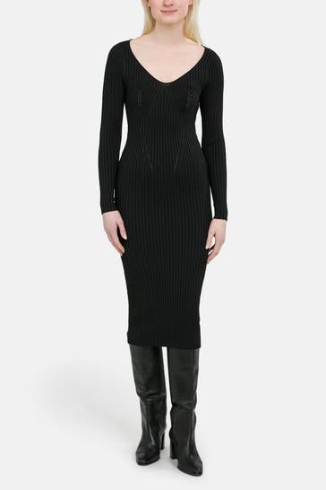 GUESS Strickkleid 'Adele' schwarz