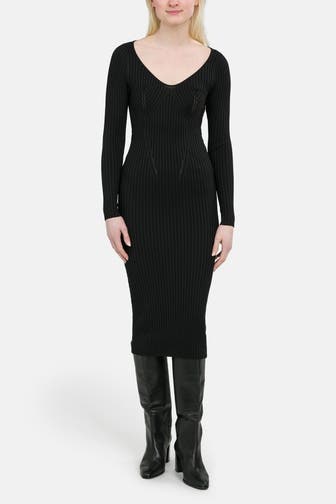 GUESS Strickkleid 'Adele' schwarz
