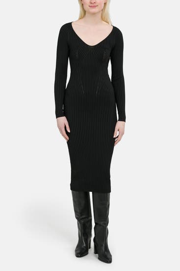 GUESS - Strickkleid 'Adele' schwarz