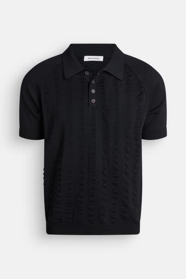 WOOD WOOD Polo-Shirt schwarz