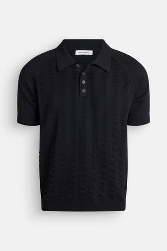 WOOD WOOD Polo-Shirt schwarz