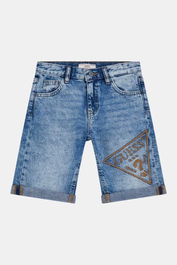 GUESS Jeansshorts blau