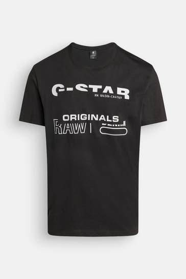 G-STAR T-Shirt schwarz