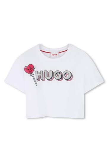 HUGO T-Shirt weiß