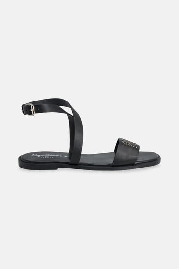 PEPE JEANS Sandalen 'Irma' schwarz