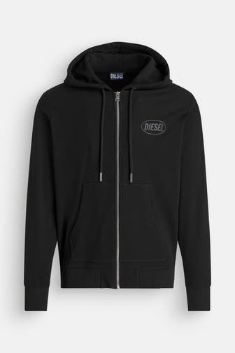 DIESEL Sweatjacke schwarz