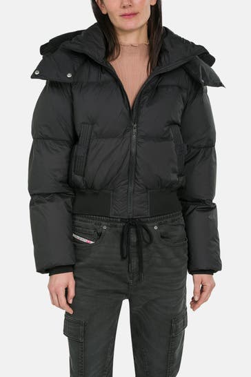 DIESEL Steppjacke 'W-Peyt' schwarz
