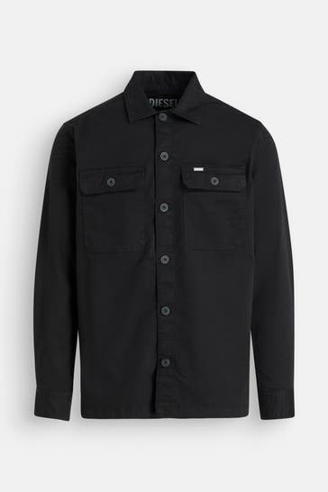 DIESEL Overshirt schwarz