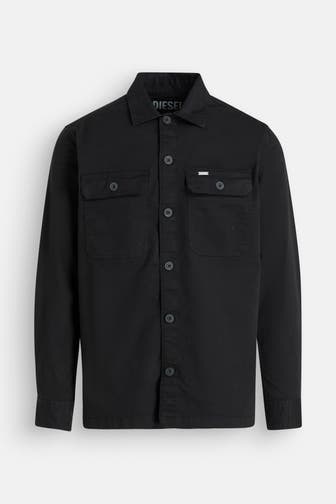 DIESEL Overshirt schwarz