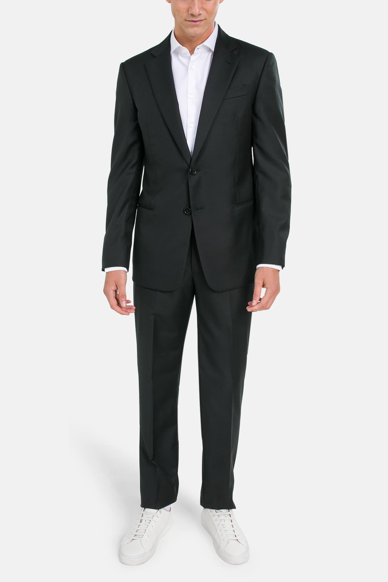 EMPORIO ARMANI Woll-Anzug schwarz, Bild 1