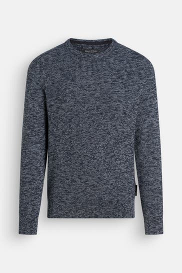 MARC O'POLO Strickpullover dunkelblau