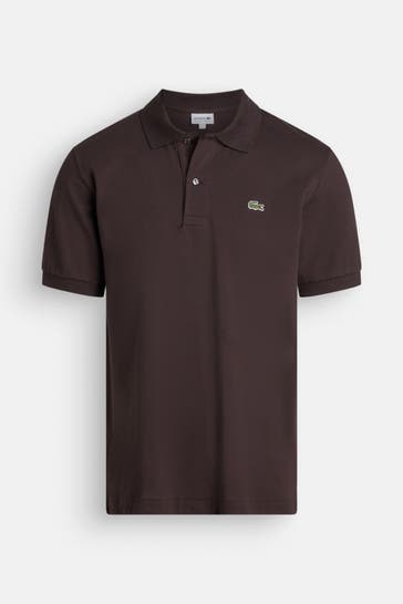 LACOSTE Polo-Shirt dunkelbraun