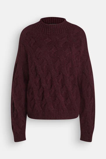 LUISA CERANO Strickpullover bordeaux