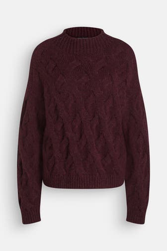 LUISA CERANO Strickpullover bordeaux
