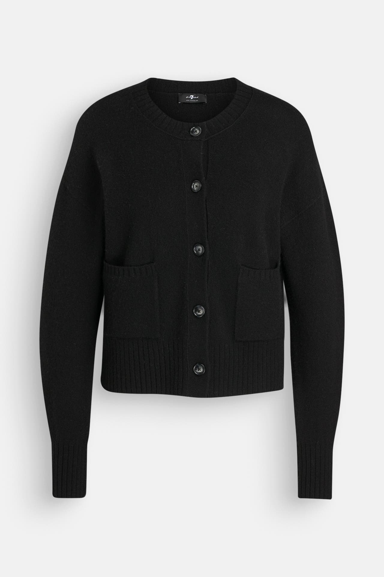 7 FOR ALL MANKIND Strickjacke schwarz, Bild 1
