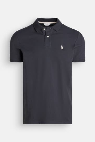 U.S. POLO ASSN. Polo-Shirt schwarz