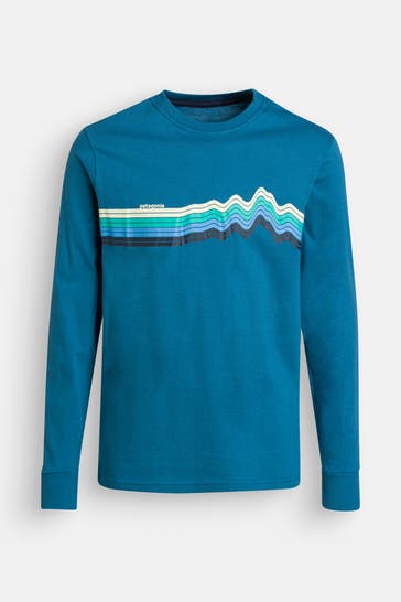 PATAGONIA Langarmshirt azurblau