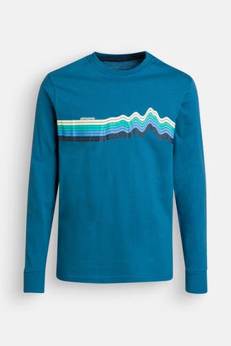 PATAGONIA Langarmshirt azurblau