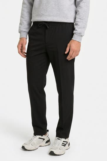 HUGO Stoffhose schwarz