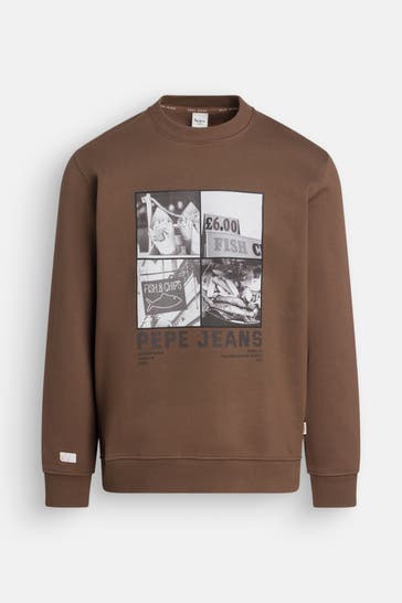 PEPE JEANS Sweatshirt braun