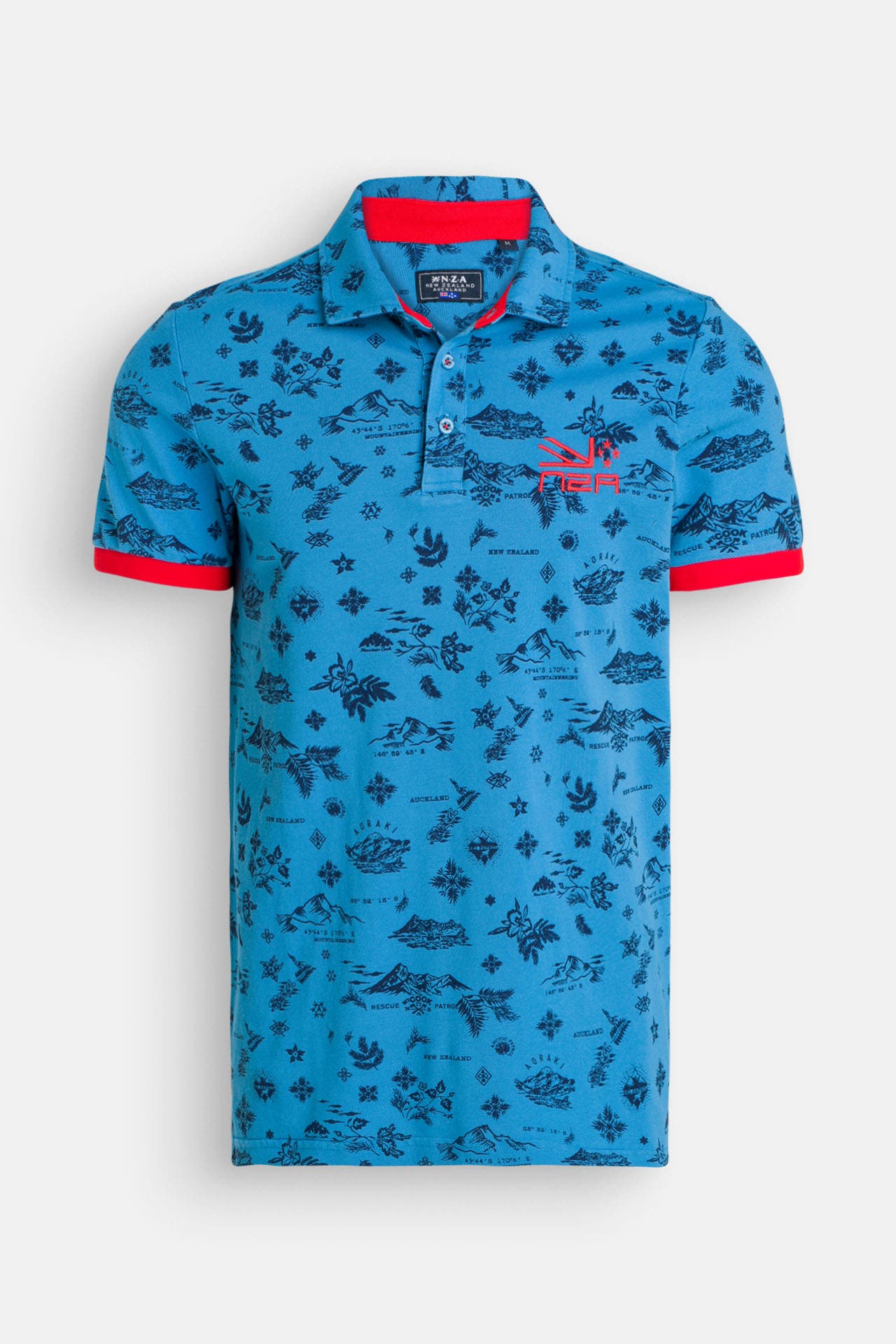 NEW ZEALAND AUCKLAND Polo-Shirt 'Toot' gemustert, Bild 1
